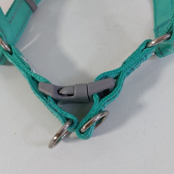 GOOD2GO Turquo Adjustable Reflective Dog Harness Large 23"-38" X 1" - Picture 2 of 3